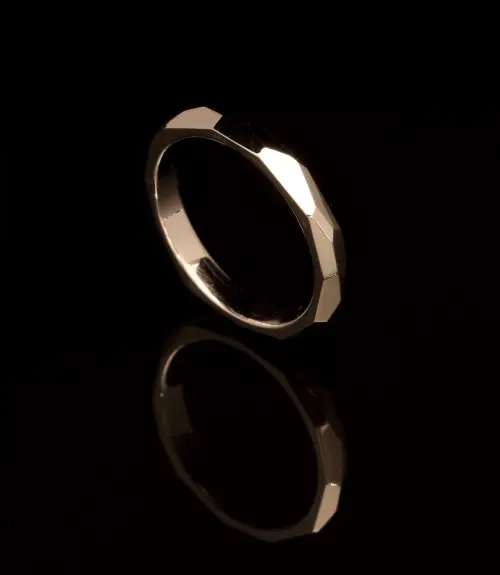 Bicolor Trauringe mit matter Oberfläche